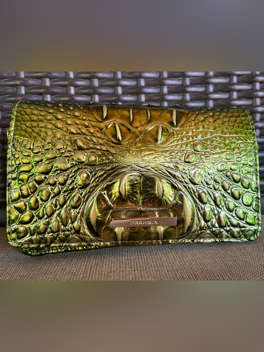 NWT Brahmin MINUETTE in CACTI GREEN Melbourne Crossbody